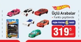 Hot Wheels Üçlü Arabalar Farklı Çeşitlerde 3'Lü Paket