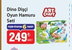 Art & Craft Dino Dişçi Oyun Hamuru Seti