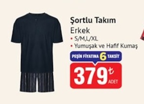 Şortlu Takım Erkek S/M/L/Xl 1 Adet