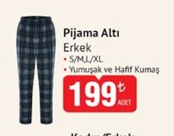Pijama Altı Erkek S/M/L/Xl