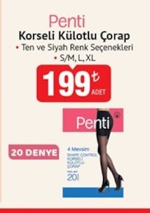 Penti Korseli Külotlu Çorap