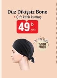 Düz Dikişsiz Bone Çift Katlı Kumaş