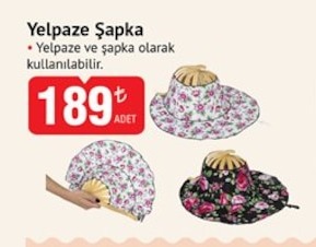 Yelpaze Şapka 1 Adet