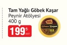 Tam Yağlı Göbek Kaşar Peynir Atölyesi 400G