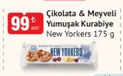 Çikolata & Meyveli Yumuşak Kurabiye New Yorkers 175G