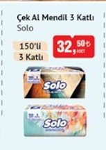 Çek Al Mendil Solo 3 Katlı 150'Li