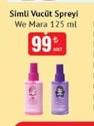 Simli Vücut Spreyi We Mara 125 Ml
