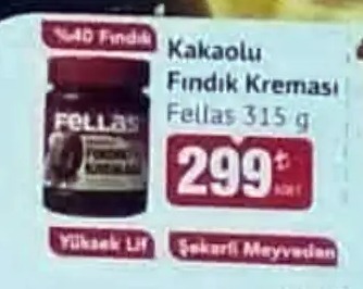 Kakaolu Fındık Kreması Fellas 315 G