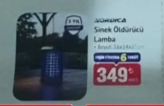 Nordica Sinek Oldurucu Lamba