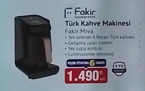Fakir Miva Türk Kahve Makinesi