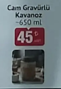 Cam Gravürlü Kavanoz 650 Ml