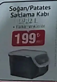 Soğan/Patates Saklama Kabı 14 L