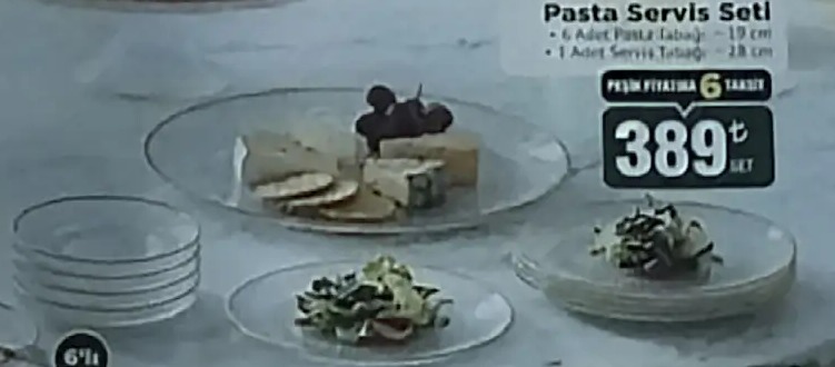 Pasta Servis Seti 6 Adet