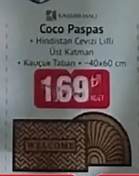 Coco Paspas 40X60 Cm