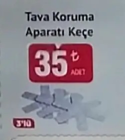 Tava Koruma Aparati Keçe