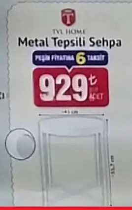 Metal Tepsili Sehpa