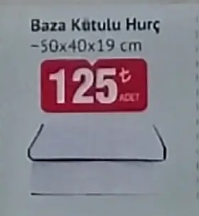 Baza Kutulu Hurç 50X40X19 Cm Adet
