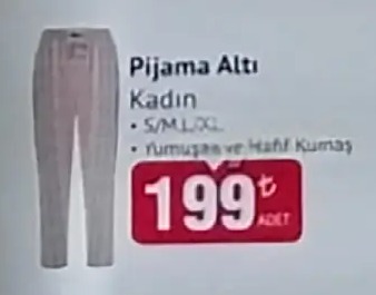 Pijama Altı Kadın S/M/L/Xl