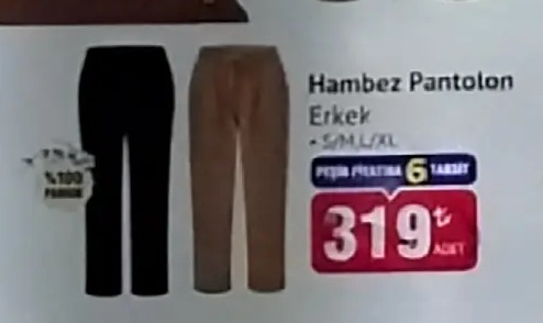 Hambez Pantolon Erkek - S/M/L/Xl