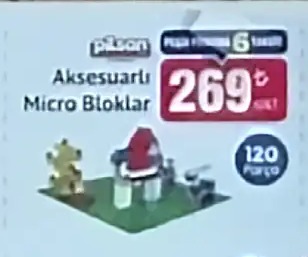 Pilsan Aksesuarlı Micro Bloklar 120 Parça
