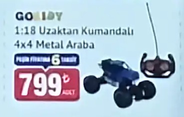 Gokidy 1:18 Uzaktan Kumandalı 4X4 Metal Araba