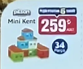 Pilsan Mini Kent 34 Parça