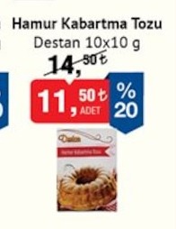 Destan Hamur Kabartma Tozu 10X10G
