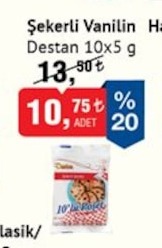 Şekerli Vanilin Destan 10X5 G