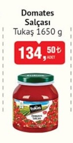 Tukaş Domates Salçası 1650G