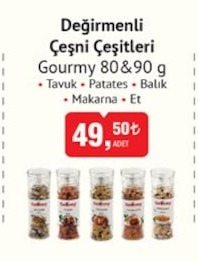 Gourmy Değirmenli Çeşni Çeşitleri 80-90G