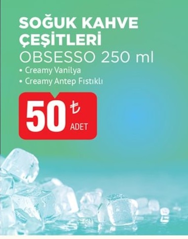 Obsesso Soğuk Kahve Çeşitleri 250Ml