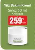 Yüz Bakım Kremi Sinoz 50 Ml Avakado