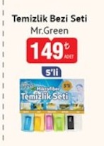 Temizlik Bezi Seti Mr.Green 5'Li