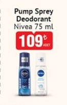 Pump Sprey Deodorant Nivea 75 Ml