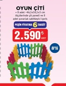 Oyun Çiti 8'Li