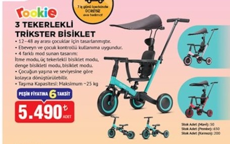 Rookie 3 Tekerlekli Trikster Bisiklet