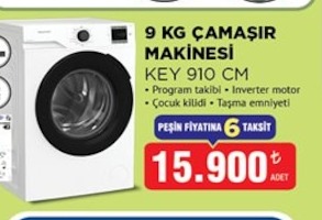 9 Kg Çamaşir Makinesi Key 910 Cm