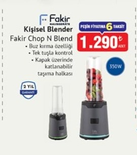 Fakir Kişisel Blender Fakir Chop N Blend 350 W