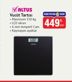 Altus Vücut Tartısı 1 Adet