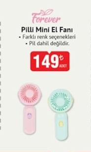 Forewer Pilli Mini El Fanı
