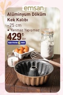 Emsan Alüminyum Döküm Kek Kalıbı 25Cm