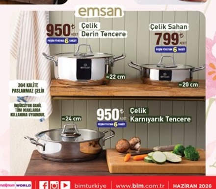 Emsan Swiss Crystal Derin Tencere 24Cm