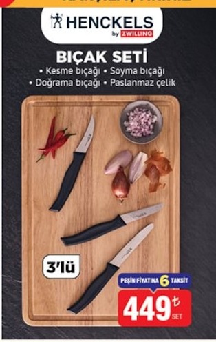 Henckels Bıçak Seti 3'Lü