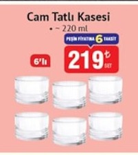 Cam Tatlı Kasesi 220 Ml