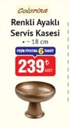 Renkli Ayaklı Servis Kasesi