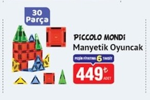 Piccolo Mondi Manyetik Oyuncak 30 Parça