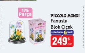 Piccolo Mondi Fanuslu Blok Çiçek 175 Parça