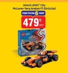 Lego City Mclaren Yarış Arabalı F1 Sürücüsü 60442 Adet
