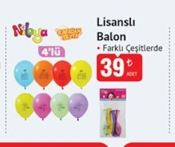 Lisanslı Balon 4'Lü