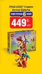 31145 Lego Creator Kırmızı Ejderha 1 Adet